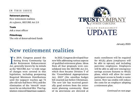 Trust Company January 2023 Newsletter