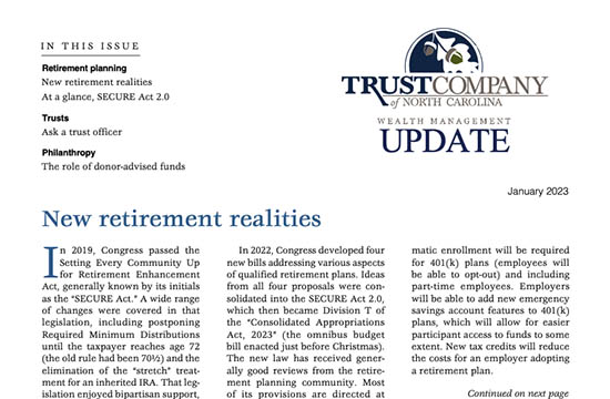 Trust Company January 2023 Newsletter