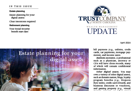 April 2024 Newsletter Cover