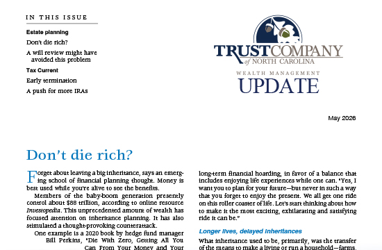 May 2026 Newsletter cover